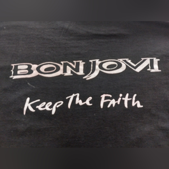 BON JOVI VINTAGE 1992/93 Keep the Faith T-Shirt. Size Large. 🎼 - Picture 10 of 10